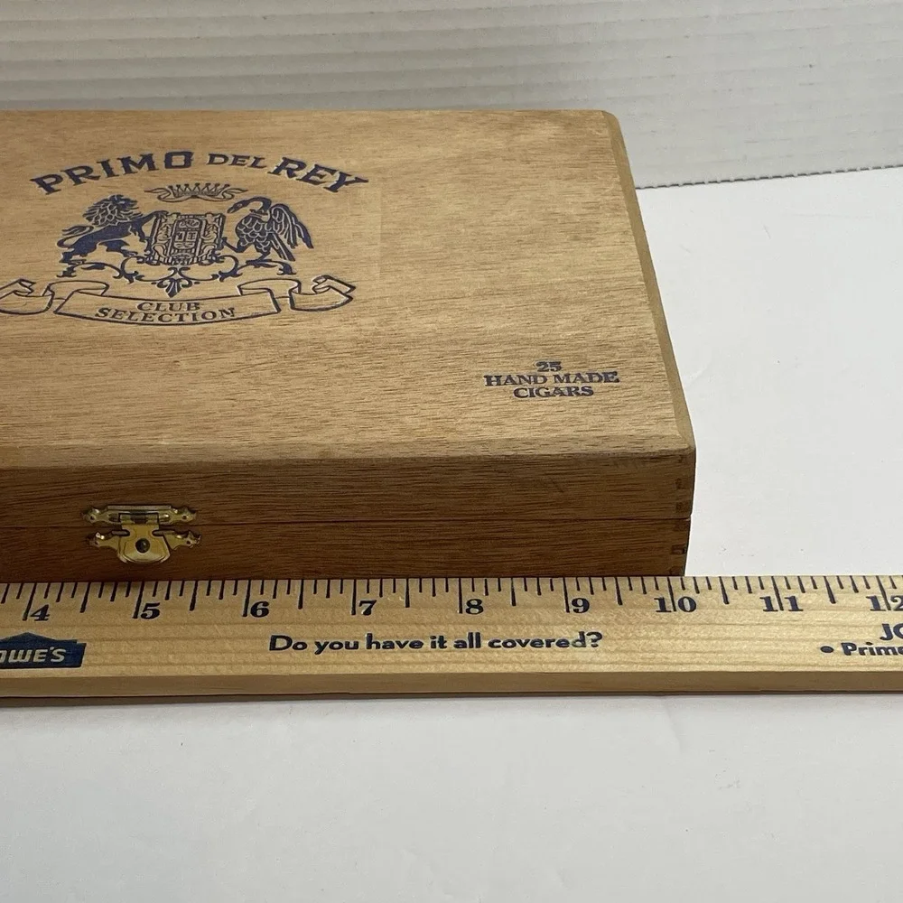 Cigar Box 'Primo Del Rey' 25 Aristocrats Hand Made Club Selection Wood Empty Box